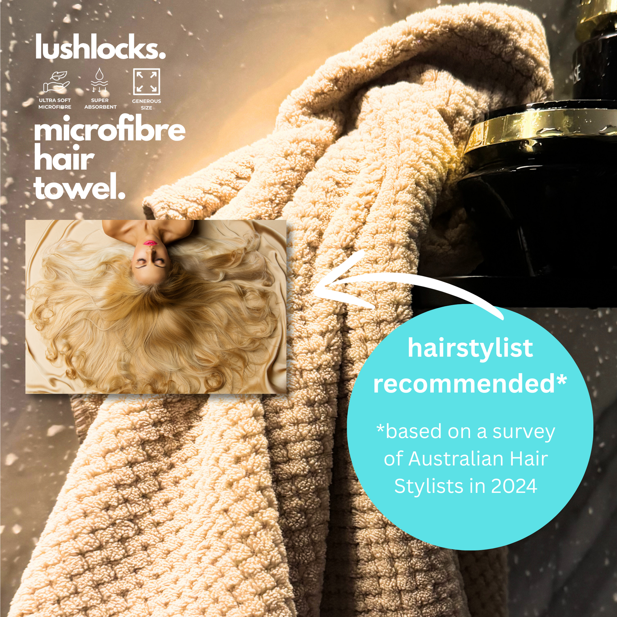 Luxury Microfibre Hair Towel